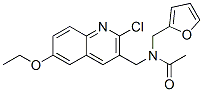(9ci)-n-[(2-氯-6-乙氧基-3-喹啉)甲基]-n-(2-呋喃甲基)-乙酰胺結(jié)構(gòu)式_606103-78-0結(jié)構(gòu)式