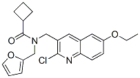 (9ci)-n-[(2-氯-6-乙氧基-3-喹啉)甲基]-n-(2-呋喃甲基)-環(huán)丁烷羧酰胺結(jié)構(gòu)式_606103-90-6結(jié)構(gòu)式