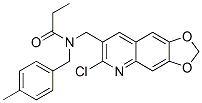 (9CI)-N-[(6-氯-1,3-二氧代[4,5-g]喹啉-7-基)甲基]-N-[(4-甲基苯基)甲基]-丙酰胺結(jié)構(gòu)式_606104-26-1結(jié)構(gòu)式
