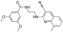 (9ci)-n-[2-[(3-氰基-8-甲基-2-喹啉)氨基]乙基]-3,5-二甲氧基-苯甲酰胺結(jié)構(gòu)式_606105-16-2結(jié)構(gòu)式