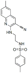 (9ci)-n-[2-[(3-氰基-6-甲基-2-喹啉)氨基]乙基]-4-甲基-苯磺酰胺結(jié)構(gòu)式_606105-57-1結(jié)構(gòu)式