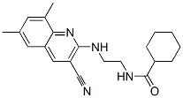 (9ci)-n-[2-[(3-氰基-6,8-二甲基-2-喹啉)氨基]乙基]-環(huán)己烷羧酰胺結(jié)構(gòu)式_606105-71-9結(jié)構(gòu)式
