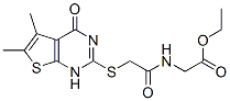 (9ci)-n-[[(1,4-二氫-5,6-二甲基-4-氧代噻吩并[2,3-d]嘧啶-2-基)硫代]乙?；鵠-甘氨酸乙酯結(jié)構(gòu)式_606107-57-7結(jié)構(gòu)式