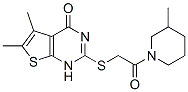 (9ci)-1-[[(1,4-二氫-5,6-二甲基-4-氧代噻吩并[2,3-d]嘧啶-2-基)硫代]乙?；鵠-3-甲基-哌啶結構式_606107-66-8結構式