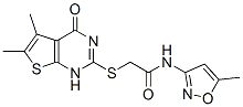 (9ci)-2-[(1,4-二氫-5,6-二甲基-4-氧代噻吩并[2,3-d]嘧啶-2-基)硫代]-n-(5-甲基-3-異噁唑基)-乙酰胺結(jié)構(gòu)式_606108-26-3結(jié)構(gòu)式