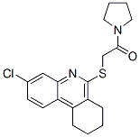 (9ci)-1-[[(3-氯-7,8,9,10-四氫-6-菲啶基)硫代]乙?；鵠-吡咯烷結(jié)構(gòu)式_606108-77-4結(jié)構(gòu)式