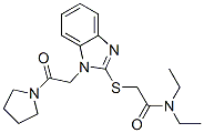 (9ci)-N,N-二乙基-2-[[1-[2-氧代-2-(1-吡咯烷)乙基]-1H-苯并咪唑-2-基]硫代]-乙酰胺結構式_606109-56-2結構式
