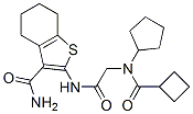 (9ci)-2-[[[(環(huán)丁基羰基)環(huán)戊基氨基]乙?；鵠氨基]-4,5,6,7-四氫-苯并[b]噻吩-3-羧酰胺結構式_606109-57-3結構式