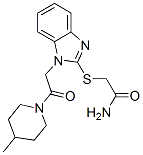 (9ci)-2-[[1-[2-(4-甲基-1-哌啶基)-2-氧代乙基]-1H-苯并咪唑-2-基]硫代]-乙酰胺結(jié)構(gòu)式_606109-98-2結(jié)構(gòu)式