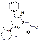 (9ci)-[[1-[2-(2,6-二甲基-1-哌啶基)-2-氧代乙基]-1H-苯并咪唑-2-基]硫代]-乙酸結(jié)構(gòu)式_606110-49-0結(jié)構(gòu)式