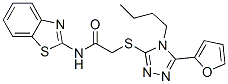 (9ci)-n-2-苯并噻唑-2-[[4-丁基-5-(2-呋喃)-4H-1,2,4-噻唑-3-基]硫代]-乙酰胺結構式_606111-49-3結構式