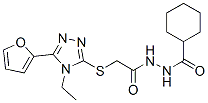 (9ci)-2-[[[4-乙基-5-(2-呋喃)-4H-1,2,4-噻唑-3-基]硫代]乙酰基]肼環(huán)己烷羧酸結(jié)構(gòu)式_606111-53-9結(jié)構(gòu)式