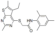 (9ci)-2-[(5-乙基-2,6-二甲基噻吩并[2,3-d]嘧啶-4-基)硫代]-n-(2,4,6-三甲基苯基)-乙酰胺結(jié)構(gòu)式_606113-60-4結(jié)構(gòu)式