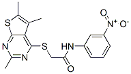 (9ci)-n-(3-硝基苯基)-2-[(2,5,6-三甲基噻吩并[2,3-d]嘧啶-4-基)硫代]-乙酰胺結(jié)構(gòu)式_606113-68-2結(jié)構(gòu)式