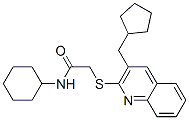 (9ci)-n-環(huán)己基-2-[[3-(環(huán)戊基甲基)-2-喹啉]硫代]-乙酰胺結構式_606113-75-1結構式