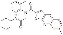(9CI)-N-[2-(環(huán)己基氨基)-2-氧代乙基]-7-甲基-N-(2-甲基苯基)-噻吩并[2,3-b]喹啉-2-羧酰胺結構式_606114-19-6結構式