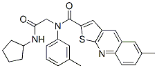 (9CI)-N-[2-(環(huán)戊基氨基)-2-氧代乙基]-6-甲基-N-(3-甲基苯基)-噻吩并[2,3-b]喹啉-2-羧酰胺結(jié)構(gòu)式_606114-37-8結(jié)構(gòu)式