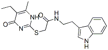 (9ci)-2-[(5-乙基-1,4-二氫-6-甲基-4-氧代-2-嘧啶)硫代]-n-[2-(1H-吲哚-3-基)乙基]-乙酰胺結(jié)構(gòu)式_606114-44-7結(jié)構(gòu)式