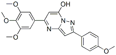 Pyrazolo[1,5-a]pyrimidin-7-ol, 2-(4-methoxyphenyl)-5-(3,4,5-trimethoxyphenyl)-(9ci) Structure,606114-56-1Structure