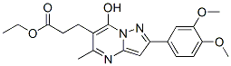(9ci)-2-(3,4-二甲氧基苯基)-7-羥基-5-甲基-,乙酯吡唑并[1,5-a]嘧啶-6-丙酸結構式_606114-58-3結構式
