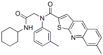 (9CI)-N-[2-(環(huán)己基氨基)-2-氧代乙基]-7-甲基-N-(3-甲基苯基)-噻吩并[2,3-b]喹啉-2-羧酰胺結構式_606114-86-7結構式