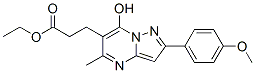 (9ci)-7-羥基-2-(4-甲氧基苯基)-5-甲基-,乙酯吡唑并[1,5-a]嘧啶-6-丙酸結(jié)構(gòu)式_606116-36-3結(jié)構(gòu)式