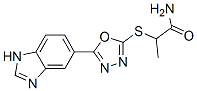 (9CI)-2-[[5-(1H-苯并咪唑-5-基)-1,3,4-噁二唑-2-基]硫代]-丙酰胺結(jié)構(gòu)式_606117-10-6結(jié)構(gòu)式
