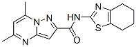 (9CI)-5,7-二甲基-N-(4,5,6,7-四氫-2-苯并噻唑)-吡唑并[1,5-a]嘧啶-2-羧酰胺結構式_606117-75-3結構式