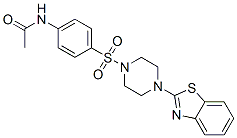 (9ci)-n-[4-[[4-(2-苯并噻唑)-1-哌嗪]磺?；鵠苯基]-乙酰胺結(jié)構(gòu)式_606118-05-2結(jié)構(gòu)式