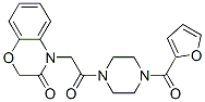 (9ci)-1-[(2,3-二氫-3-氧代-4H-1,4-苯并噁嗪-4-基)乙?；鵠-4-(2-呋喃羰基)-哌嗪結(jié)構(gòu)式_606118-29-0結(jié)構(gòu)式