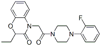 (9ci)-1-[(2-乙基-2,3-二氫-3-氧代-4H-1,4-苯并噁嗪-4-基)乙?；鵠-4-(2-氟苯基)-哌嗪結(jié)構(gòu)式_606119-28-2結(jié)構(gòu)式