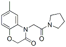 (9ci)-1-[(2,3-二氫-6-甲基-3-氧代-4H-1,4-苯并噁嗪-4-基)乙?；鵠-吡咯烷結(jié)構(gòu)式_606119-43-1結(jié)構(gòu)式