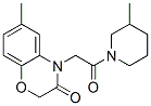 (9ci)-1-[(2,3-二氫-6-甲基-3-氧代-4H-1,4-苯并噁嗪-4-基)乙?；鵠-3-甲基-哌啶結(jié)構(gòu)式_606119-46-4結(jié)構(gòu)式