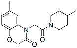(9ci)-1-[(2,3-二氫-6-甲基-3-氧代-4H-1,4-苯并噁嗪-4-基)乙?；鵠-4-甲基-哌啶結(jié)構(gòu)式_606119-47-5結(jié)構(gòu)式