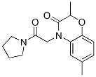 (9ci)-1-[(2,3-二氫-2,6-二甲基-3-氧代-4H-1,4-苯并噁嗪-4-基)乙?；鵠-吡咯烷結構式_606119-93-1結構式
