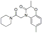 (9ci)-1-[(2,3-二氫-2,6-二甲基-3-氧代-4H-1,4-苯并噁嗪-4-基)乙酰基]-哌啶結(jié)構(gòu)式_606119-94-2結(jié)構(gòu)式