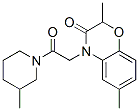 (9ci)-1-[(2,3-二氫-2,6-二甲基-3-氧代-4H-1,4-苯并噁嗪-4-基)乙?；鵠-3-甲基-哌啶結(jié)構(gòu)式_606119-95-3結(jié)構(gòu)式