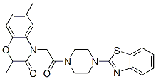 (9ci)-1-(2-苯并噻唑)-4-[(2,3-二氫-2,6-二甲基-3-氧代-4H-1,4-苯并噁嗪-4-基)乙?；鵠-哌嗪結(jié)構(gòu)式_606120-07-4結(jié)構(gòu)式