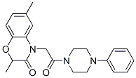 (9ci)-1-[(2,3-二氫-2,6-二甲基-3-氧代-4H-1,4-苯并噁嗪-4-基)乙?；鵠-4-苯基-哌嗪結構式_606120-08-5結構式