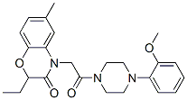 (9ci)-1-[(2-乙基-2,3-二氫-6-甲基-3-氧代-4H-1,4-苯并噁嗪-4-基)乙?；鵠-4-(2-甲氧基苯基)-哌嗪結(jié)構(gòu)式_606120-23-4結(jié)構(gòu)式