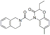 (9ci)-2-[(2-乙基-2,3-二氫-6-甲基-3-氧代-4H-1,4-苯并噁嗪-4-基)乙?；鵠-1,2,3,4-四氫-異喹啉結(jié)構(gòu)式_606120-31-4結(jié)構(gòu)式