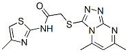 (9ci)-2-[(5,7-二甲基-1,2,4-噻唑并[4,3-a]嘧啶-3-基)硫代]-n-(4-甲基-2-噻唑)-乙酰胺結構式_606121-13-5結構式