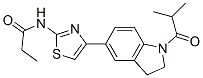 (9CI)-N-[4-[2,3-二氫-1-(2-甲基-1-氧代丙基)-1H-吲哚-5-基]-2-噻唑]-丙酰胺結(jié)構(gòu)式_606121-92-0結(jié)構(gòu)式