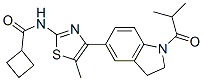 (9ci)-n-[4-[2,3-二氫-1-(2-甲基-1-氧代丙基)-1H-吲哚-5-基]-5-甲基-2-噻唑]-環(huán)丁烷羧酰胺結(jié)構(gòu)式_606121-95-3結(jié)構(gòu)式