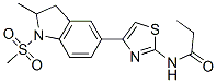 (9CI)-N-[4-[2,3-二氫-2-甲基-1-(甲基磺酰基)-1H-吲哚-5-基]-2-噻唑]-丙酰胺結(jié)構(gòu)式_606122-01-4結(jié)構(gòu)式