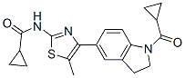 (9ci)-n-[4-[1-(環(huán)丙基羰基)-2,3-二氫-1H-吲哚-5-基]-5-甲基-2-噻唑]-環(huán)丙烷羧酰胺結(jié)構(gòu)式_606122-03-6結(jié)構(gòu)式
