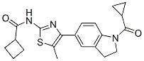 (9ci)-n-[4-[1-(環(huán)丙基羰基)-2,3-二氫-1H-吲哚-5-基]-5-甲基-2-噻唑]-環(huán)丁烷羧酰胺結(jié)構(gòu)式_606122-04-7結(jié)構(gòu)式