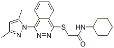 (9ci)-n-環(huán)己基-2-[[4-(3,5-二甲基-1H-吡唑-1-基)-1-二氮雜萘]硫代]-乙酰胺結(jié)構(gòu)式_606122-27-4結(jié)構(gòu)式