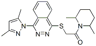 (9ci)-1-[[[4-(3,5-二甲基-1H-吡唑-1-基)-1-二氮雜萘]硫代]乙?；鵠-2,6-二甲基-哌啶結(jié)構(gòu)式_606122-46-7結(jié)構(gòu)式