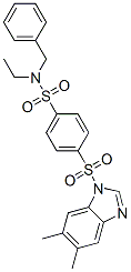 (9ci)-4-[(5,6-二甲基-1H-苯并咪唑-1-基)磺?；鵠-n-乙基-n-(苯基甲基)-苯磺酰胺結(jié)構(gòu)式_606131-17-3結(jié)構(gòu)式